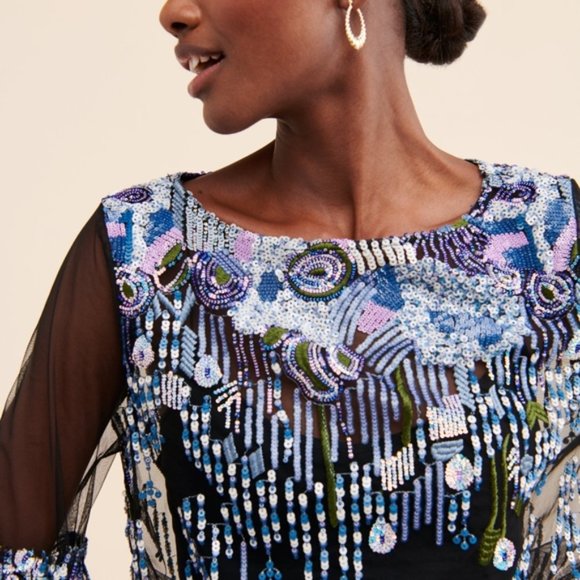 Eva Franco Mesh Sequin Top - Preloved - Picture 7 of 7